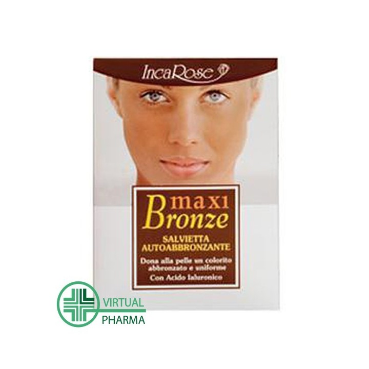 Incarose Maxi Bronze Salvietta Autoabbronzante Viso e Decolletè