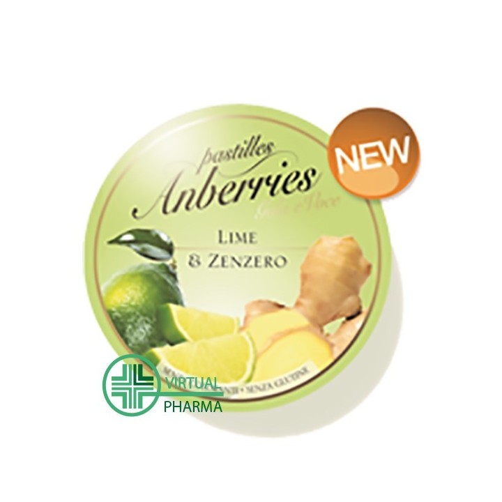 Eurospital Pastilles Anberries Lime e Zenzero 55 g