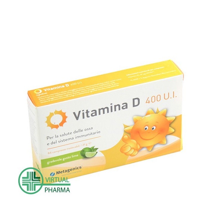 Metagenics Vitamina D 400 UI 84 compresse masticabili