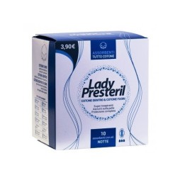 Lady Presteril Cotton Power 10 assorbenti notte con ali