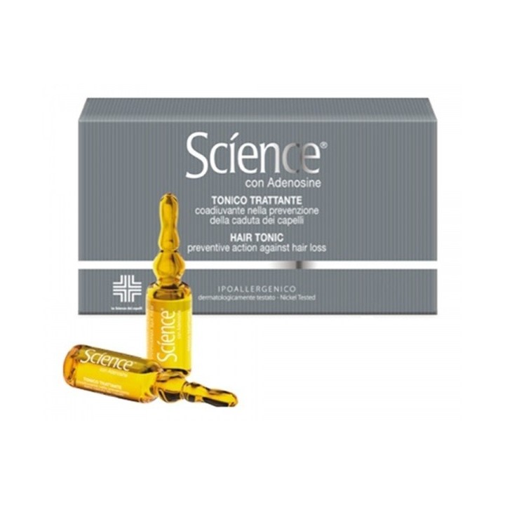 Science Tonico Trattante Coadiuvante Nella Prevenzione Della Caduta Dei Capelli 4 ampolle da 5 ml