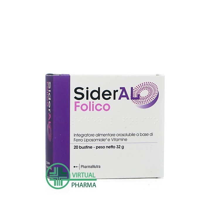 Sideral Folico Integratore di Ferro e Vitamine 20 bustine