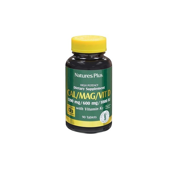 Nature's Plus Calcio Magnesio Vitamina D3 + K2 90 tavolette