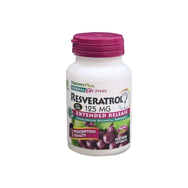 Nature's Plus Herbal Actives Resveratrolo 60 tavolette