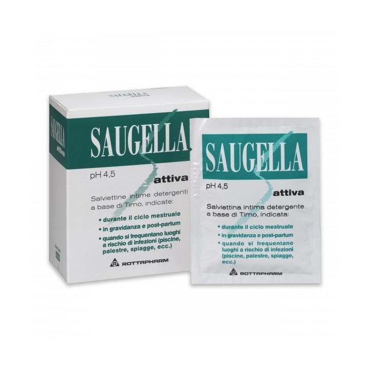 Saugella Attiva Salviettine 10 bustine monouso