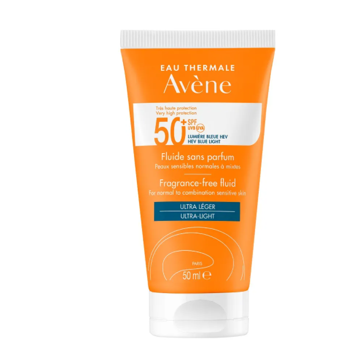 Avène Fluido Senza Profumo SPF 50+ Solare Viso 50ml