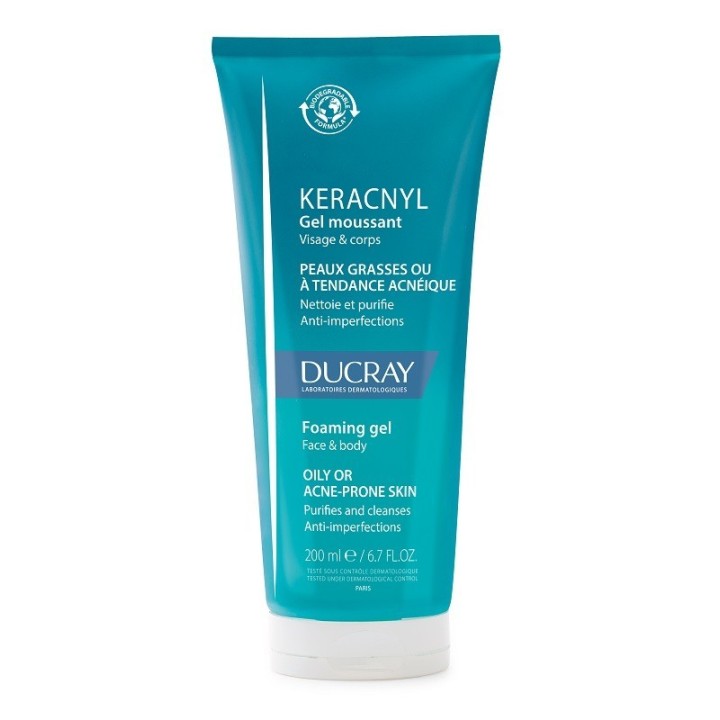 Ducray Keracnyl Gel Detergente Pelle Grassa 200ml