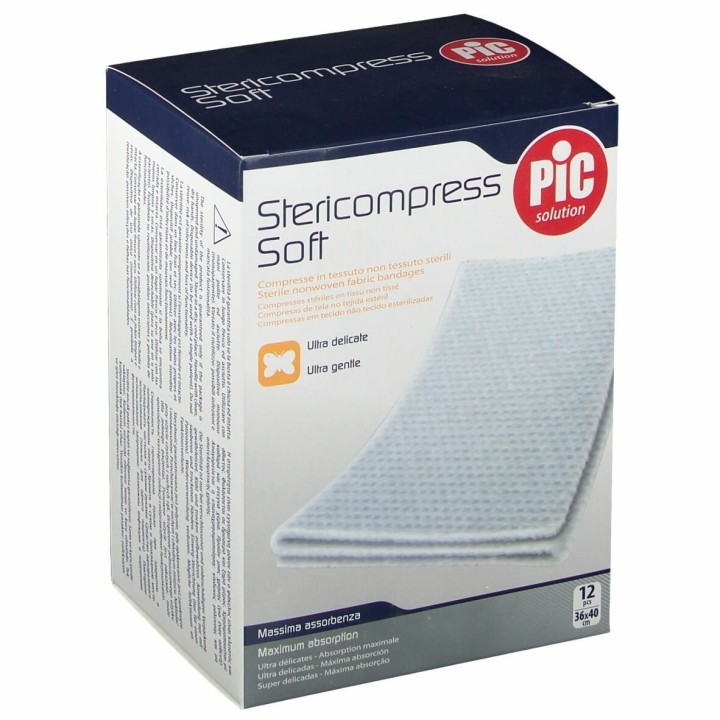 Pic Stericompress Soft Garza 36X40cm 12 pezzi