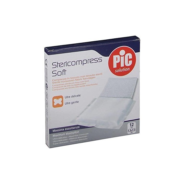 Pic Stericompress Soft Garza 7,5X7,5cm 12 Pezzi