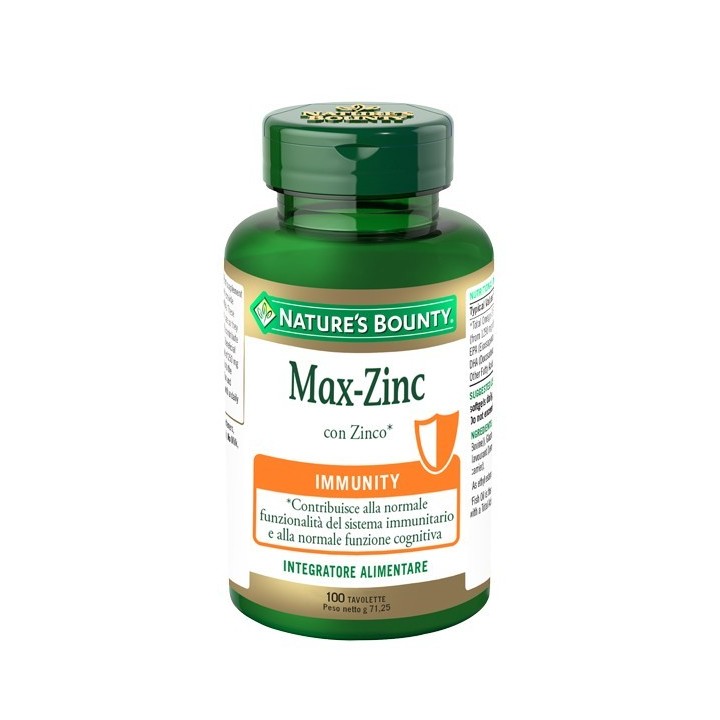 Nature's Bounty Max Zinc 100 tavolette