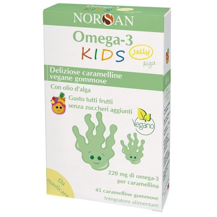 Norsan Omega 3 Kids Alga 45 Caramelle Gommose