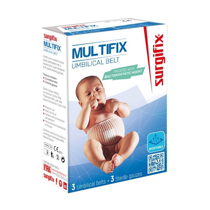 Bimbofix Sanitized Garza Ombelicale 3 Pezzi