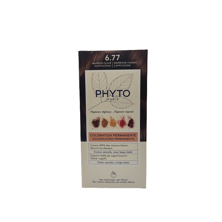 Phyto Phytocolor Kit Colorazione 6.77 Marrone Chiaro Capuccino
