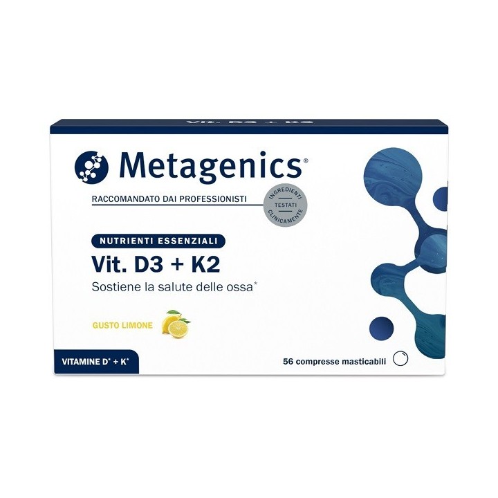 Metagenics Vit d3+k2 56 compresse masticabili