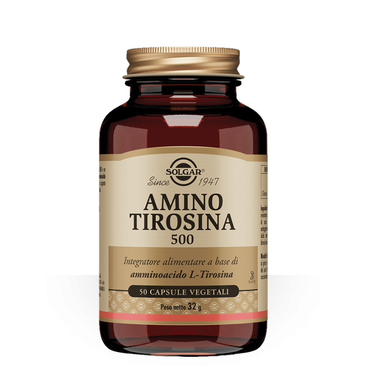 Solgar Amino Tirosina 500 50 capsule vegetali