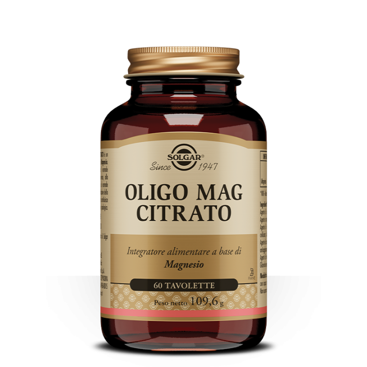 Solgar Oligo Mag Citrato 60 tavolette