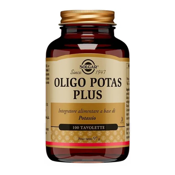 Solgar Oligo Potas Plus 100 tavolette