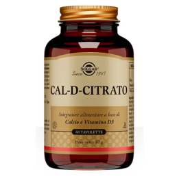 Solgar Cal D Citrato 60 tavolette
