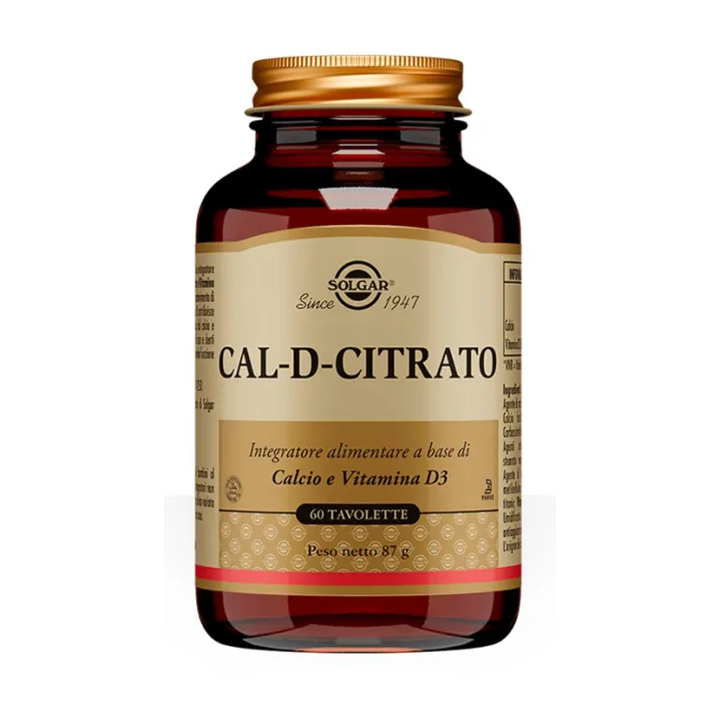 Solgar Cal D Citrato 60 tavolette