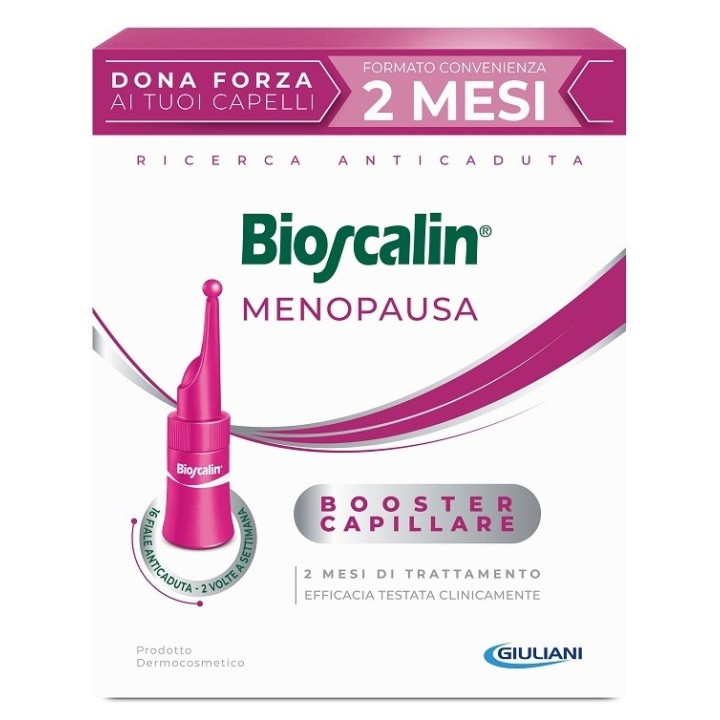 Bioscalin Menopausa Donna Trattamento Rinforzante per Capelli 16 Fiale