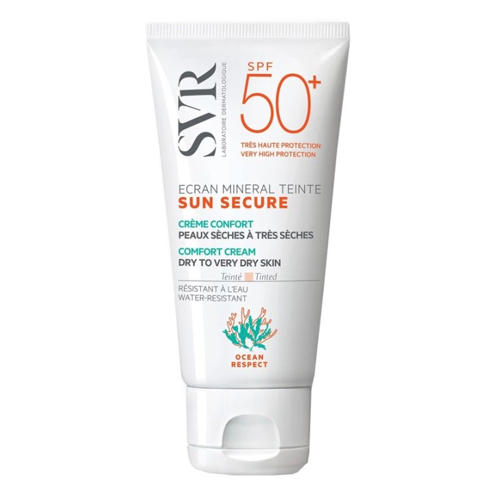 SVR Sun Secure Ecran Mineral Teinté Crema Viso Pelle Secca 50ml