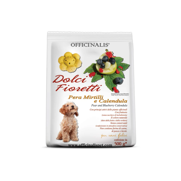 DOLCI FIORETTI PERA, MIRTILLI E CALENDULA