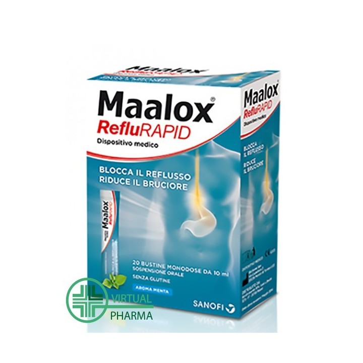 Maalox Reflurapid 20 Bustine 10ml