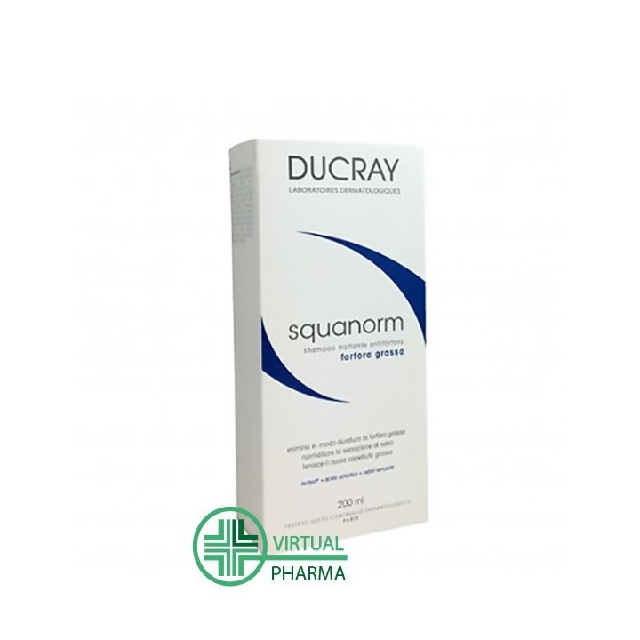 Ducray Squanorm Shampoo Forfora Grassa 200 ml