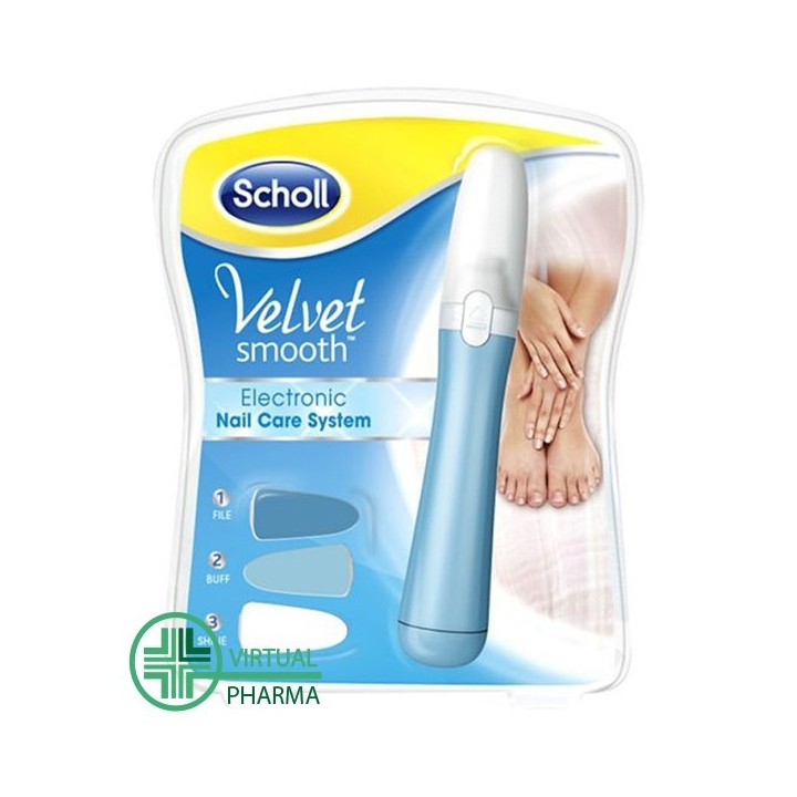 Scholl Velvet Smooth Nail Care Kit Elettronico Unghie Mani e Piedi